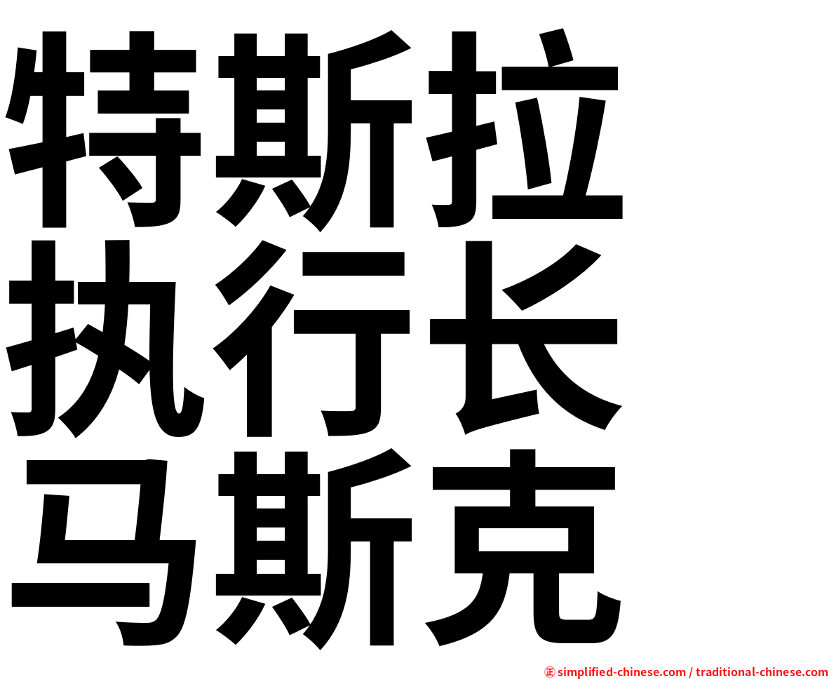 特斯拉　执行长　马斯克
